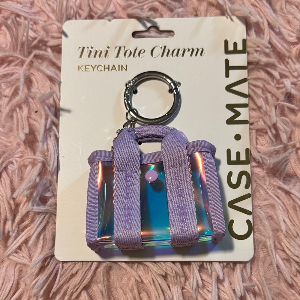 Case-Mate Iridescent Purple Tote Keychain